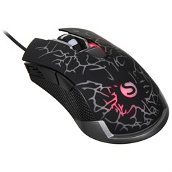 Мышь SunWind SW-M705G черный оптическая (3600dpi) USB для ноутбука (6but) - фото 51416849