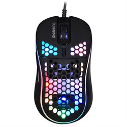 Мышь SunWind SW-M800G черный оптическая (3200dpi) USB для ноутбука (6but) - фото 51416854