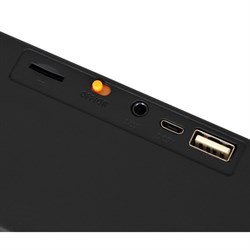 Колонка порт. Hyundai H-PAC160 черный/оранжевый 6W 1.0 BT/3.5Jack/USB - фото 51417342