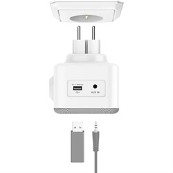 Радиоприемник портативный Hama DIR45BT белый USB - фото 51417722