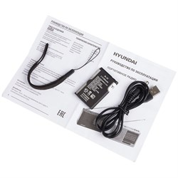 Радиоприемник портативный Hyundai H-PSR140, FM/AM/SW, 87.5-108 МГц, USB, microSD, фонарь, 3хАА (не в компл.), черный - фото 51417780