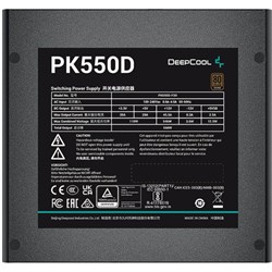 Блок питания Deepcool ATX 550W PK550D 80+ bronze 24+2x(4+4) pin APFC 120mm fan 6xSATA RTL - фото 51418010