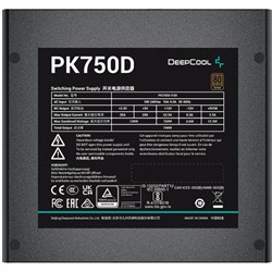 Блок питания Deepcool ATX 750W PK750D 80+ bronze 24+2x(4+4) pin APFC 120mm fan 8xSATA RTL - фото 51418056