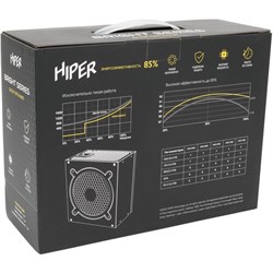 Блок питания Hiper ATX 600W HPB-600D 80+ bronze (24+4+4pin) APFC 120mm fan 6xSATA - фото 51418253