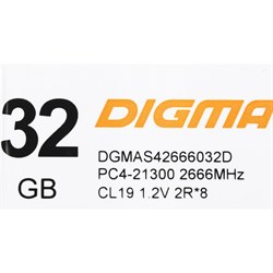 Память DDR4 32GB 2666MHz Digma DGMAS42666032D RTL PC4-21300 CL19 SO-DIMM 260-pin 1.2В dual r   10044 - фото 51419395