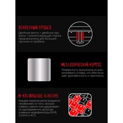 Клавиатура A4Tech Bloody B760, игровая, механическая, подсветка, проводная, 104 клавиши, USB, черная - фото 51422222