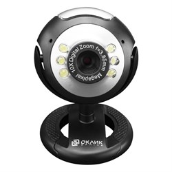 Камера Web Оклик OK-C8825, 0.3 Мп, 640×480, USB 2.0, с микрофоном, чёрная - фото 51422584