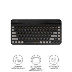 Клавиатура A4Tech Fstyler FBK30 черный/серый USB беспроводная BT/Radio slim Multimedia (FBK3   10045 - фото 51422629