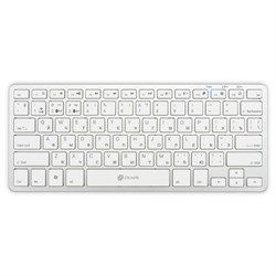 Клавиатура Оклик 855S серебристый USB беспроводная BT/Radio slim Multimedia (1696464) - фото 51422681