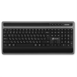 Клавиатура Оклик 860S серый/черный USB беспроводная BT/Radio slim Multimedia (подставка для   100459 - фото 51422691