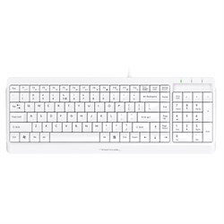 Клавиатура + мышь A4Tech Fstyler F1512 клав:белый мышь:белый USB (F1512 WHITE) - фото 51422853