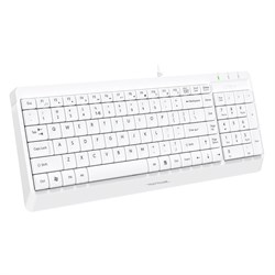 Клавиатура + мышь A4Tech Fstyler F1512 клав:белый мышь:белый USB (F1512 WHITE) - фото 51422854