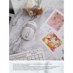 Клавиатура + мышь A4Tech Fstyler FG1010 клав:белый/серый мышь:белый/серый USB беспроводная M   10046 - фото 51422862