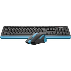 Клавиатура + мышь A4Tech Fstyler FG1035 клав:черный/синий мышь:черный/синий USB беспроводная   10046 - фото 51422889