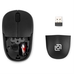 Клавиатура + мышь Oklick 220M, USB, беспроводная slim Multimedia, чёрные - фото 51422935