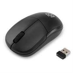 Клавиатура + мышь Oklick 220M, USB, беспроводная slim Multimedia, чёрные - фото 51422936