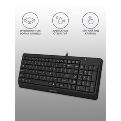 Клавиатура A4Tech Fstyler FK15 черный USB (FK15 BLACK) - фото 51423155