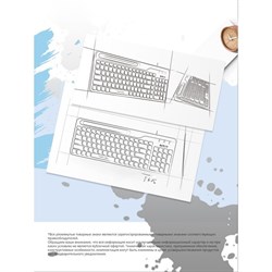 Клавиатура A4Tech Fstyler FK25 белый/серый USB slim - фото 51423168