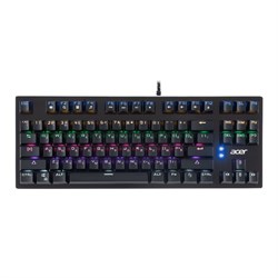 Клавиатура Acer OKW126, механическая, USB, для геймеров, LED, чёрная - фото 51423335
