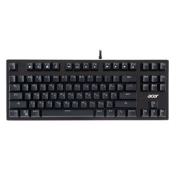 Клавиатура Acer OKW126, механическая, USB, для геймеров, LED, чёрная - фото 51423336