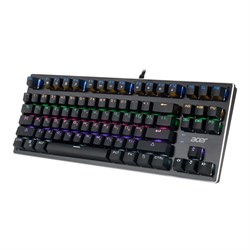 Клавиатура Acer OKW126, механическая, USB, для геймеров, LED, чёрная - фото 51423339