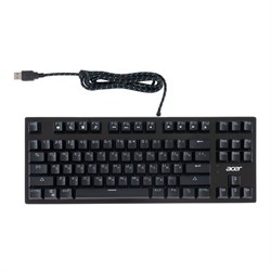 Клавиатура Acer OKW126, механическая, USB, для геймеров, LED, чёрная - фото 51423343
