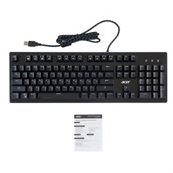 Клавиатура Acer OKW127 механическая черный USB for gamer LED (ZL.KBDEE.00H) - фото 51423354