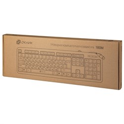 Клавиатура Оклик 180M черный PS/2 (313180) - фото 51423460