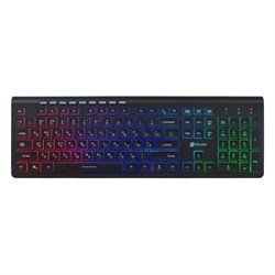 Клавиатура Оклик 490ML черный USB slim Multimedia LED - фото 51423511