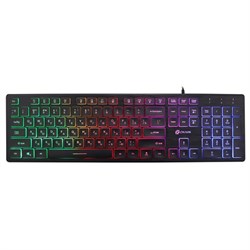 Клавиатура Оклик 550ML черный USB slim Multimedia LED - фото 51423551