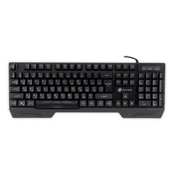 Клавиатура Оклик 709G, игровая, мембранная, 104 клавиши, подсветка, проводная, 1.8 м, USB, черная - фото 51423562