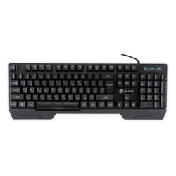 Клавиатура Оклик 709G, игровая, мембранная, 104 клавиши, подсветка, проводная, 1.8 м, USB, черная - фото 51423563