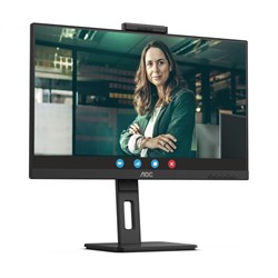 Монитор AOC 23.8" 24P3QW черный IPS LED 16:9 HDMI M/M Cam матовая HAS Piv 300cd 178гр/178гр   100461 - фото 51423805