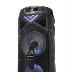 Минисистема Hyundai H-MC180 черный 80Вт FM USB BT SD/MMC - фото 51423847