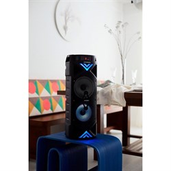 Минисистема Hyundai H-MC180 черный 80Вт FM USB BT SD/MMC - фото 51423851