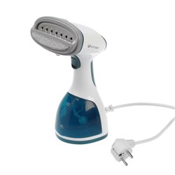 Отпариватель Kitfort KT-916-1, ручной, 1000 Вт, 260 мл, 20 г/мин, шнур 1.7 м, бело-синий - фото 51424391