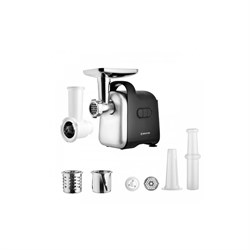 Мясорубка BRAYER BR1602, 2000 Вт, 2 кг/мин, реверс, 6 насадок, серо-чёрная - фото 51424404