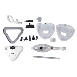 Паровая швабра Pioneer MS1510UV 2в1 с УФ-лампаой, 1500Вт, 450 мл, 6 м, цвет бело-серый - фото 51424420