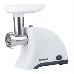 Мясорубка Vitek VT-3610, 1500 Вт, 1.5 кг/мин, реверс, бело-чёрная - фото 51425154