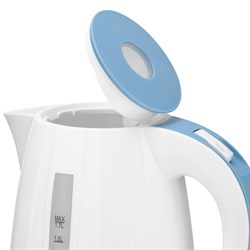 Чайник электрический Vitek VT-7031 W, пластик, 1.7 л, 2200 Вт, бело-голубой - фото 51425207