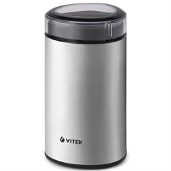 Кофемолка Vitek VT-1544, электрическая, ножевая, 200 Вт, 70 г, серебристая - фото 51425329
