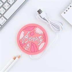 Подставка подогреватель для кружки USB Beauty, 10×10 см - фото 51425368