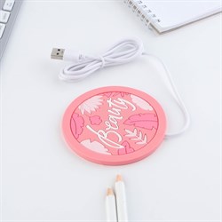 Подставка подогреватель для кружки USB Beauty, 10×10 см - фото 51425369