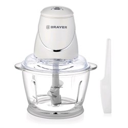 Измельчитель BRAYER BR1403, стекло, 500 Вт, 1 л, белый - фото 51425913