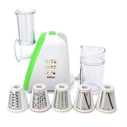 Мультирезка Kitfort KT-1318-3, 150 Вт, 5 насадок, зеленая - фото 51425990