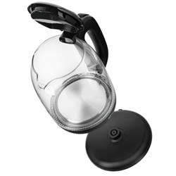 Чайник электрический Kitfort КТ-625-6, стекло, 1.7 л, 2200 Вт, черный - фото 51425996