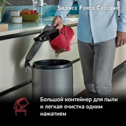 Пылесос Tefal TW7233EA, контейнер, 550 Вт, 2.5 л, чёрно-красный - фото 51426220