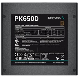 Блок питания Deepcool ATX 650W PK650D 80+ bronze 24+2x(4+4) pin APFC 120mm fan 7xSATA RTL - фото 51426437