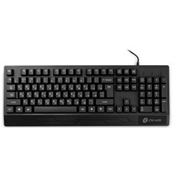 Клавиатура Оклик 115M черный USB (подставка для запястий) (1678098) - фото 51426498