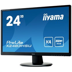 Монитор Iiyama 23.8" ProLite X2483HSU-B5 черный VA LED 16:9 HDMI M/M матовая 250cd 178гр/178   10046 - фото 51427470